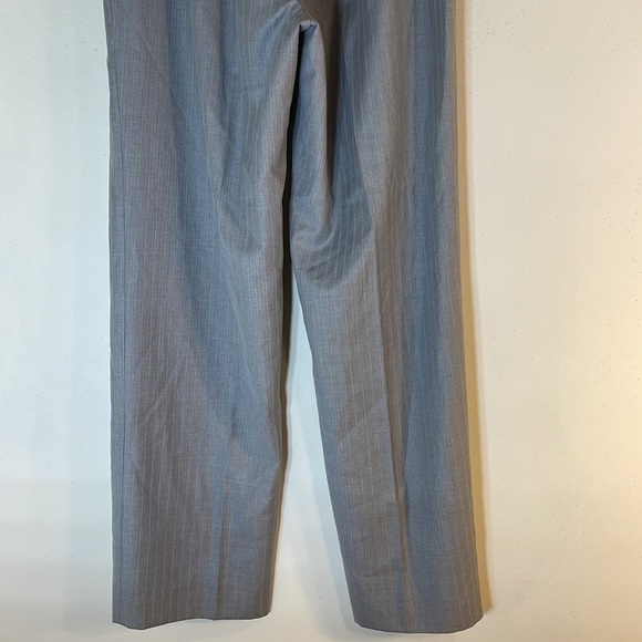 NWT. Calvin Klein 10 Grey Pinstripe Double Layer Dress Pants. - Picture 10 of 11